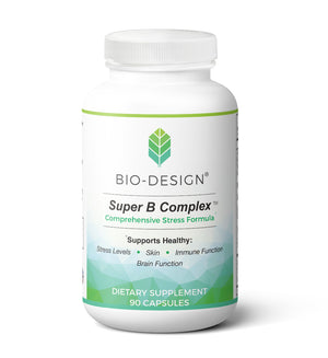 
                  
                    Load image into Gallery viewer, 90 Capsule Bottle of Bio-Design Supplements Super B Complex - Comprehensive Stress Formula
                  
                