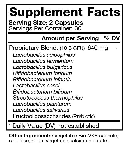 Probio10 Proprietary Probiotic / Prebiotic – Bio-Design Supplements