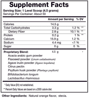 
                  
                    Load image into Gallery viewer, 7.93 oz container of Bio-Design MaxFiber Prebiotic Fiber Blend Supplement Facts and Ingredients
                  
                