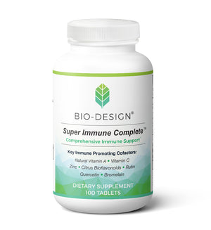 
                  
                    Load image into Gallery viewer, 100 Tablet Bottle of Bio-Design Supplements Super Immune Complete - Comprehensive Immune Support
                  
                